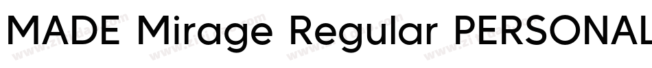 MADE Mirage Regular PERSONAL USE字体转换